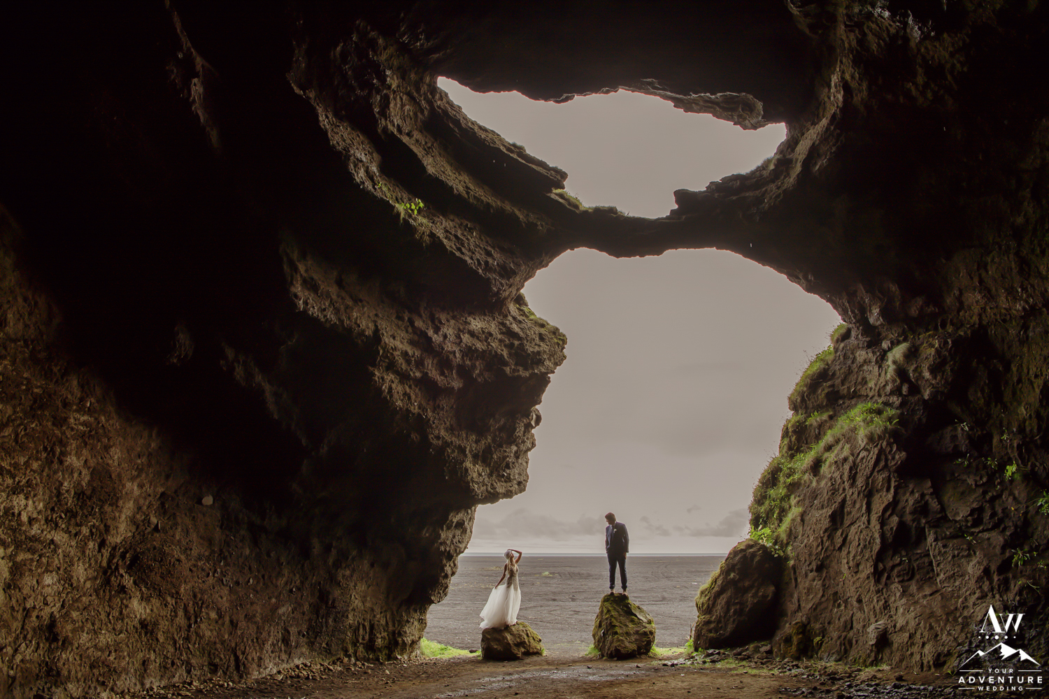 Hjorleifshofdi Cave Wedding Photos