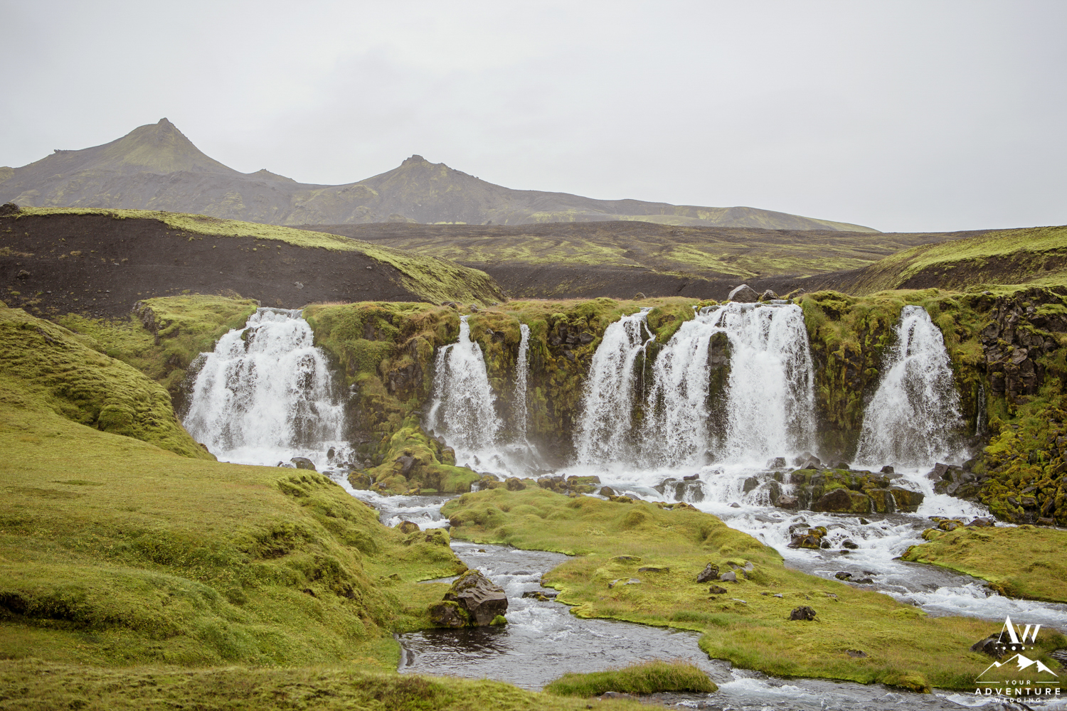 Iceland Wedding Ceremony at a Secret Waterfall