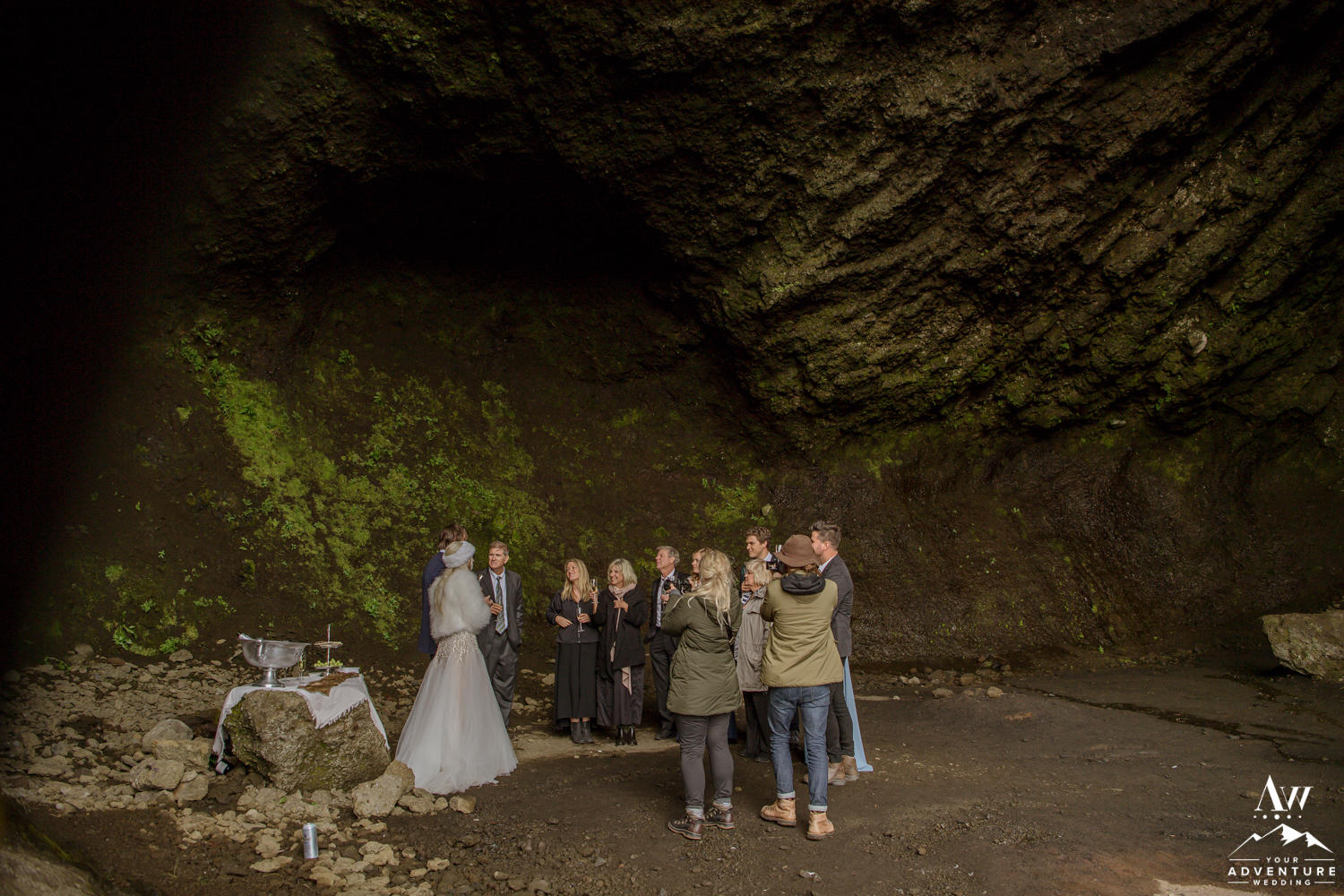 Hjorleifshofdi Cave Wedding Photos