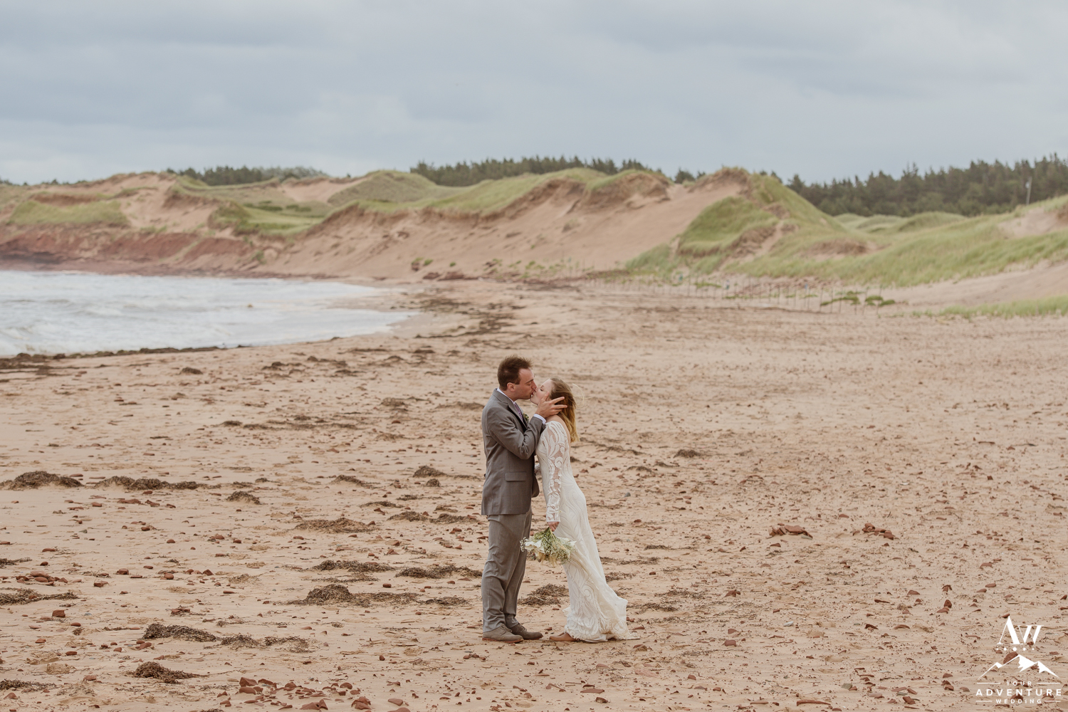 Canada Adventure Wedding on a beach