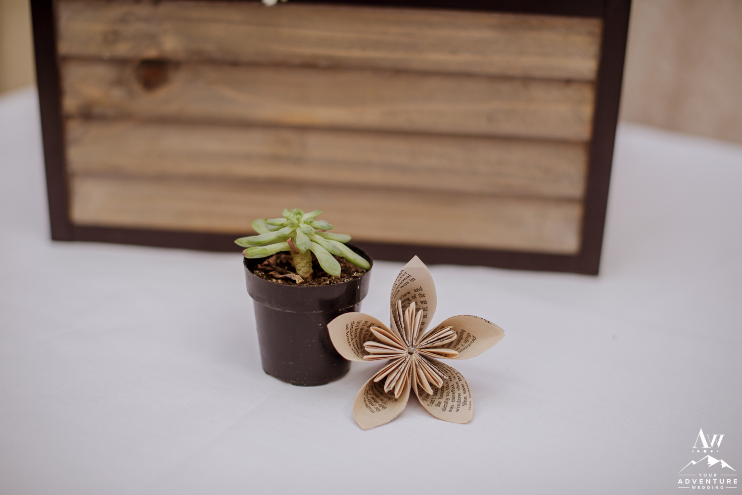 Paper Flowers at Reception