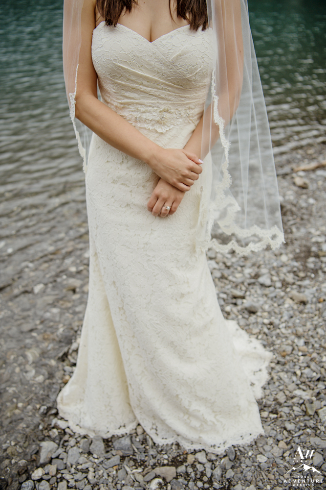Switzerland wedding dress details
