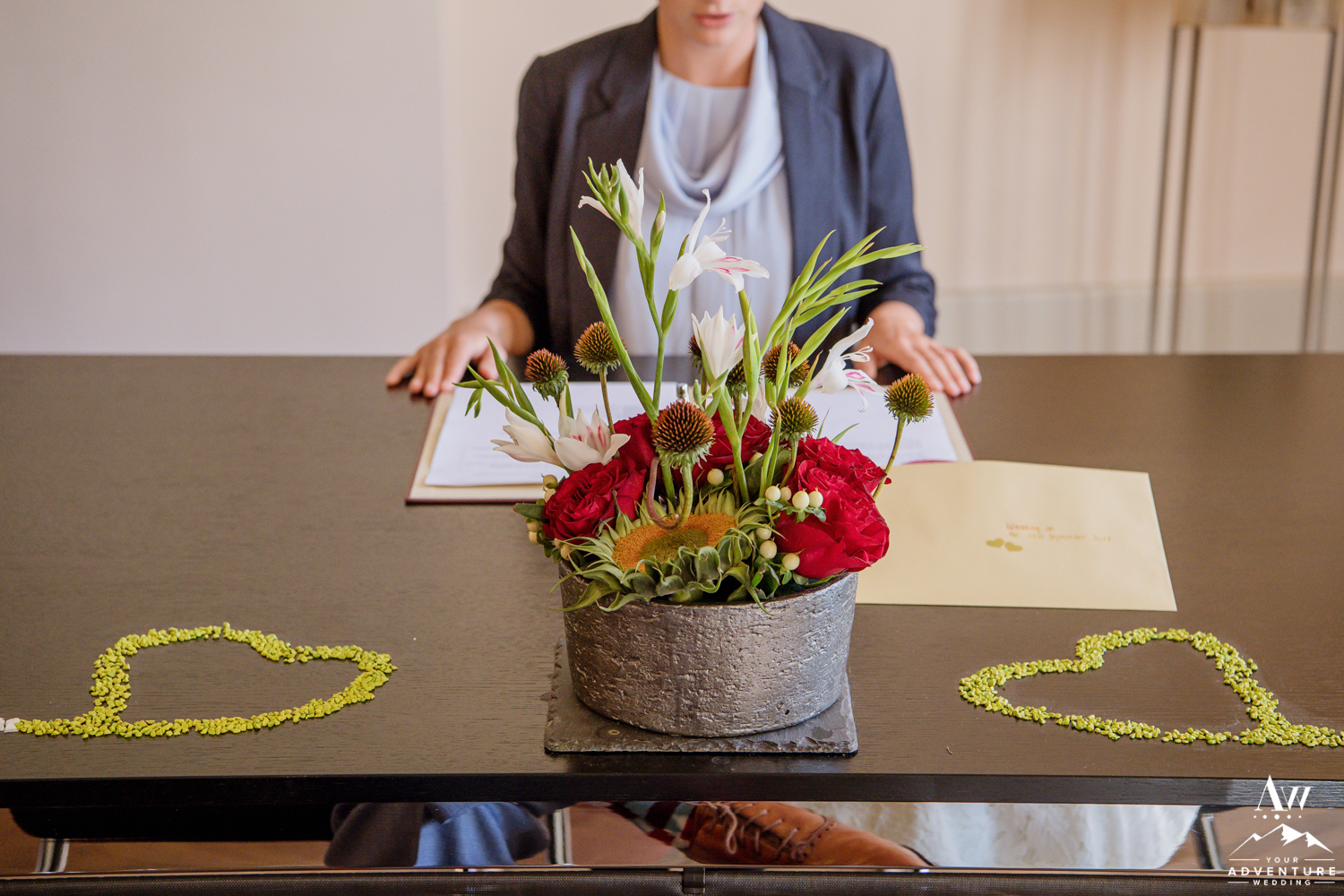 Switzerland wedding ceremony celebrant in courthouse