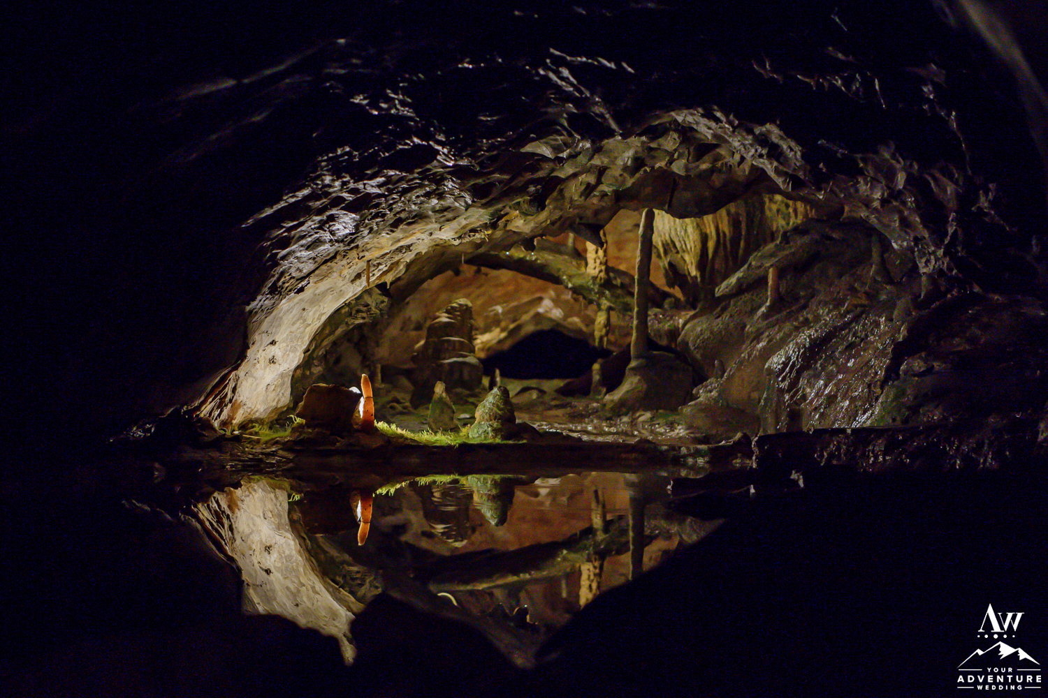 Stalagmites at st beatus caves switzerland