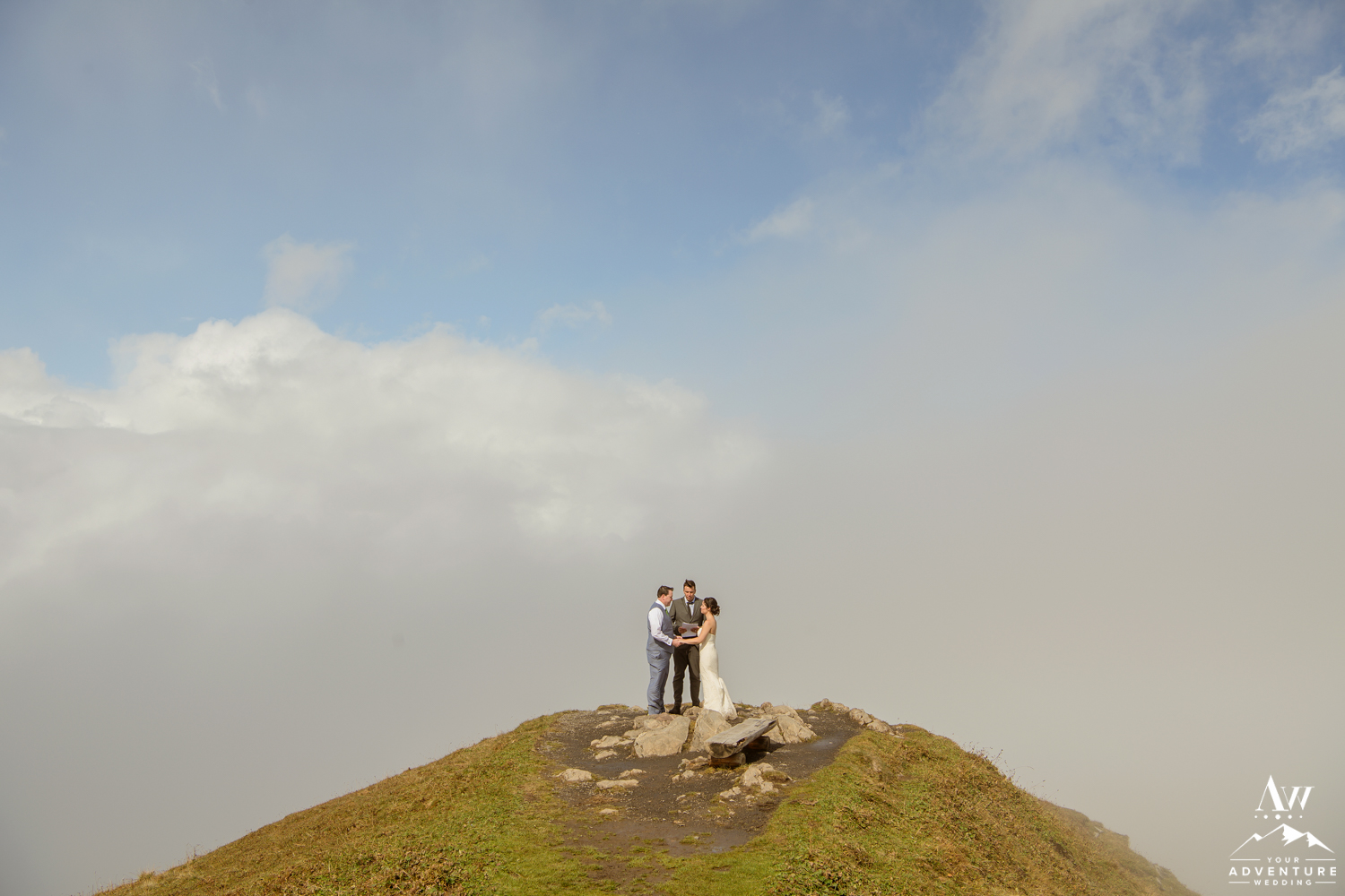 Männlichen Summit Wedding Ceremony Photo