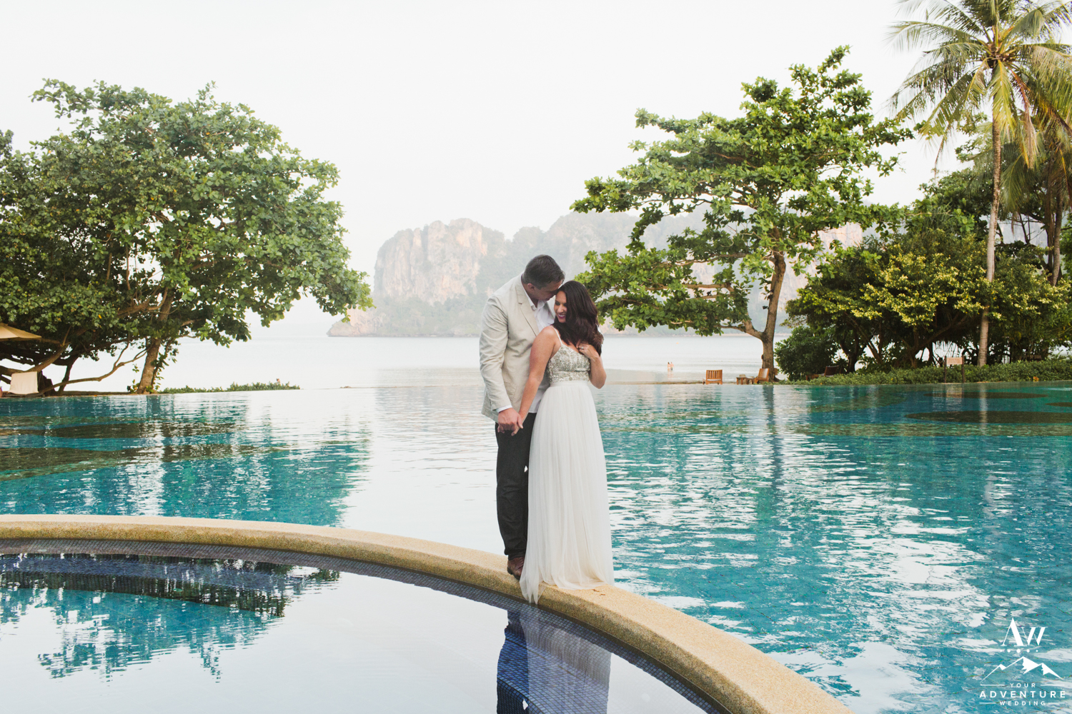 Thailand Wedding Couple at Rayavadee Railay Beach Thailand
