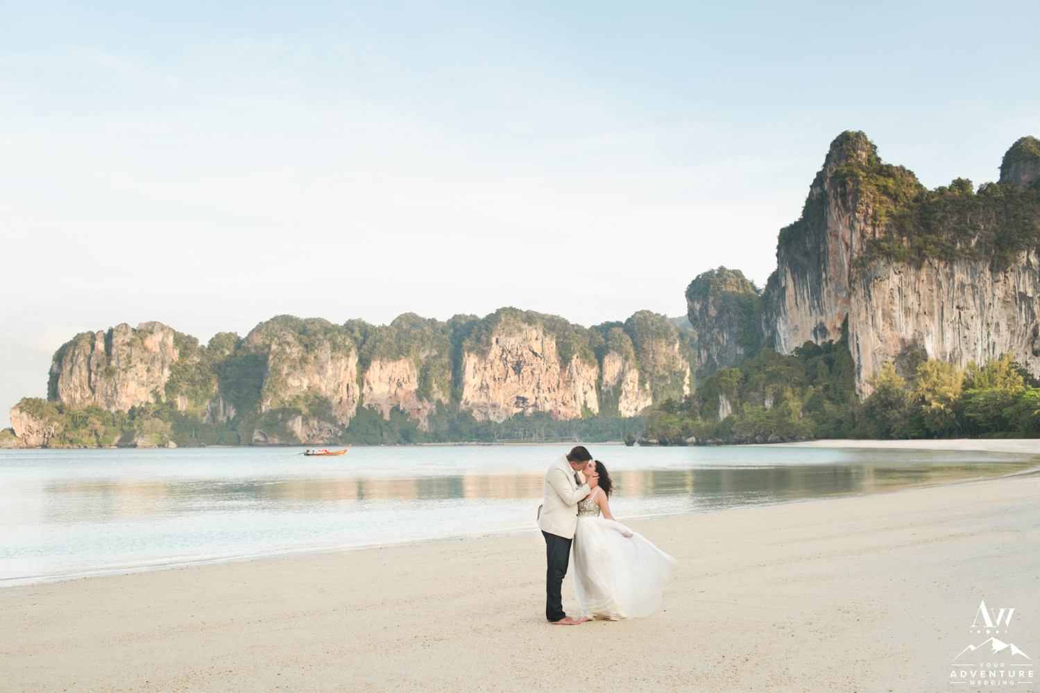 Sunrise Wedding Photos on Railay Beach