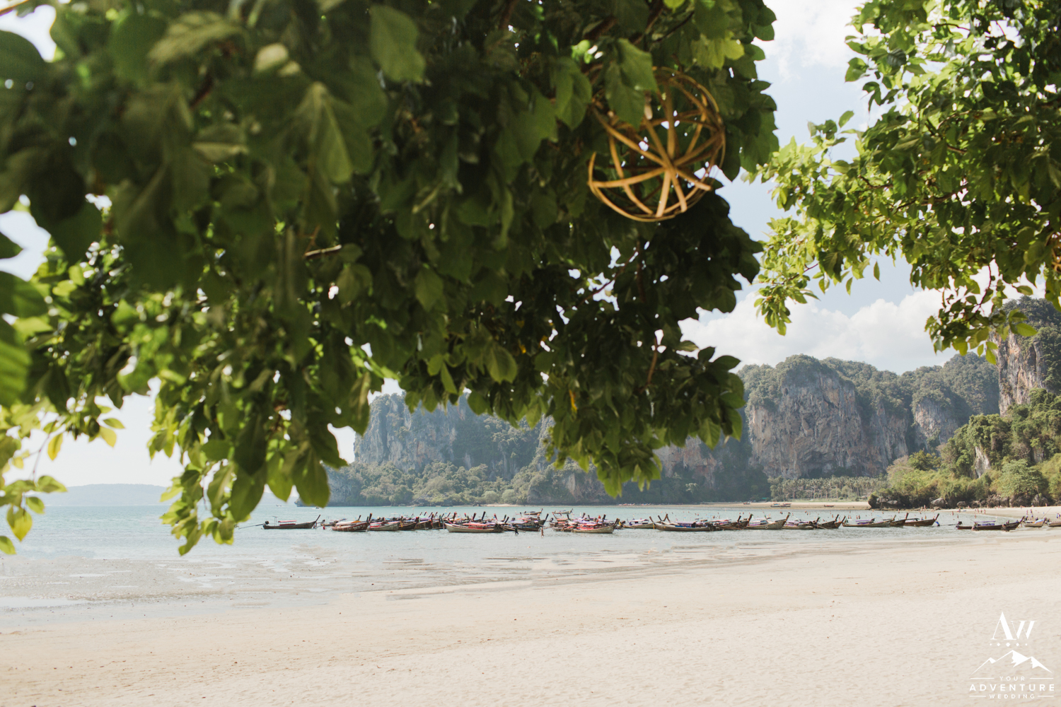 Railay Beach Wedding Location in front of the Rayavadee Resort