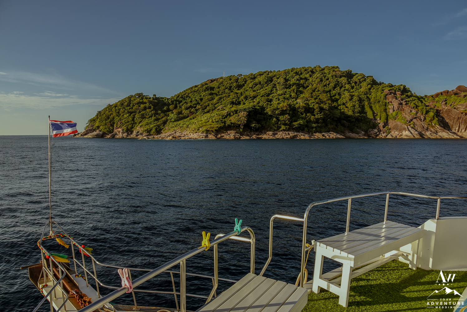 View from Live Aboard in the Similan Islands Thailand