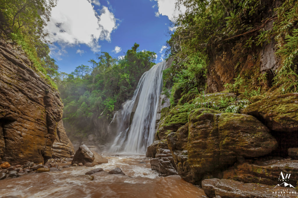 Adventure Weddings & Eloping in Peru-Waterfall Location