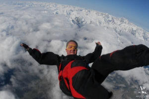 Skydiving Wedding over Fox Glacier New Zealand