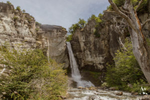 'Patagonian elopement beside a waterfall