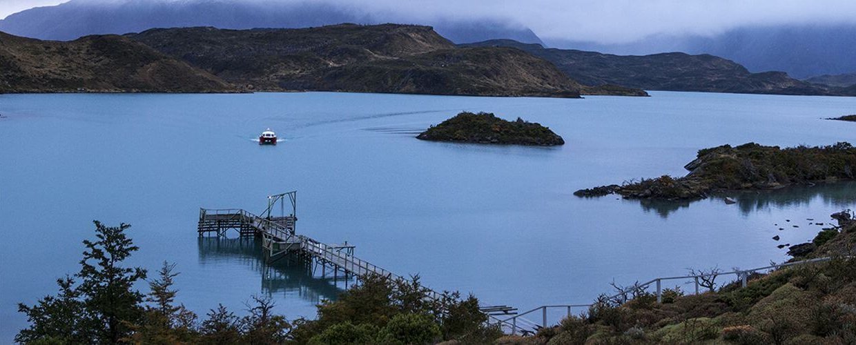 Water view from Explora Patagonia venue