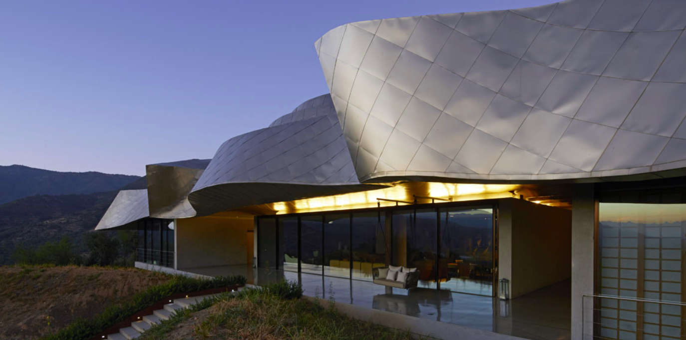 Beautiful terrace at Vik Chile wedding venue