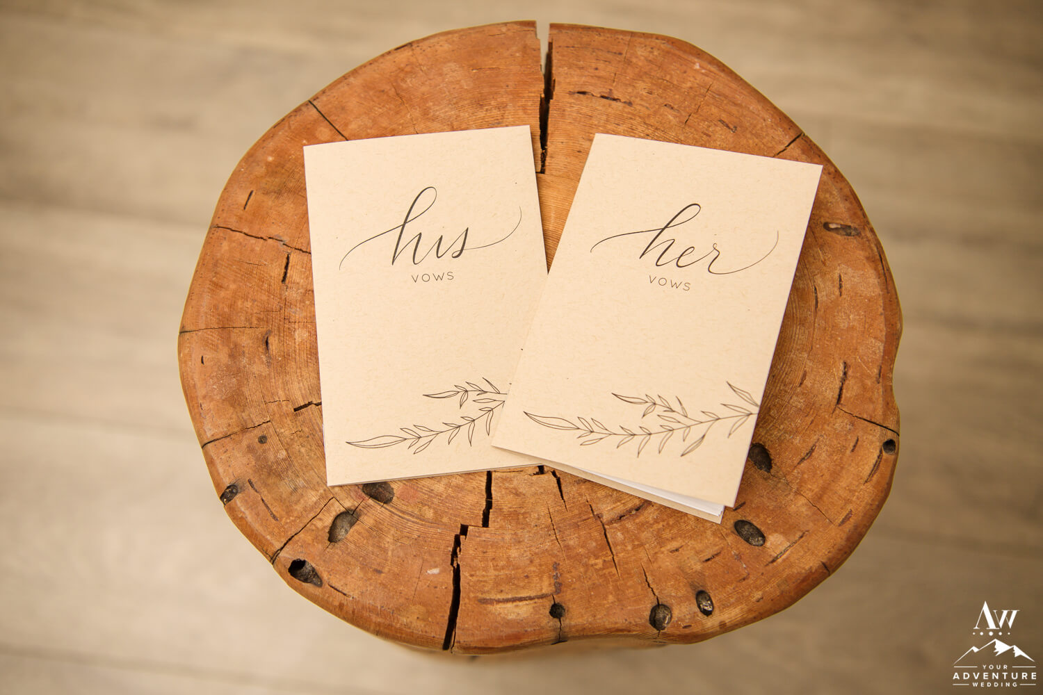 Vow Books for Adventure Elopement