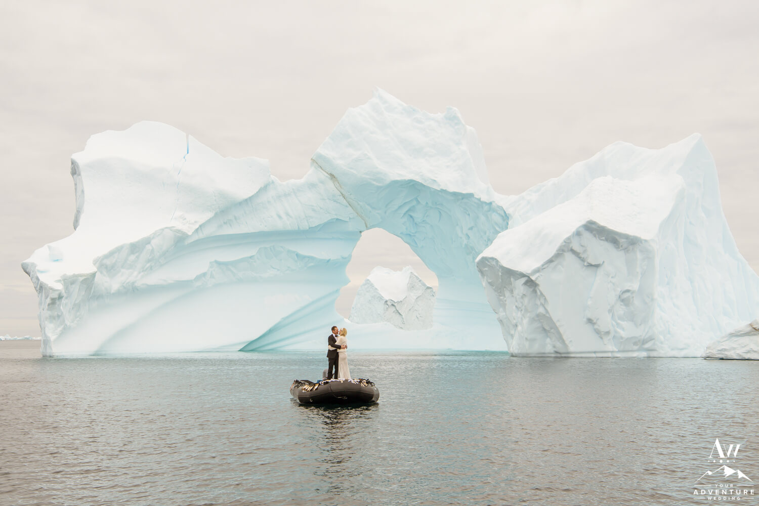 Antarctica Wedding Expedition Icebergs and Zodiac