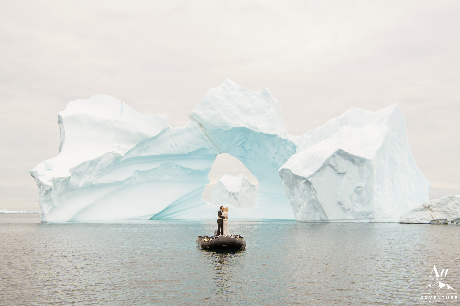 Antarctica Wedding Photos with Massive Icebergs