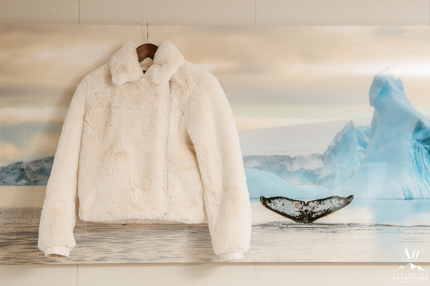 Antarctica Adventure Wedding Bridal Coat