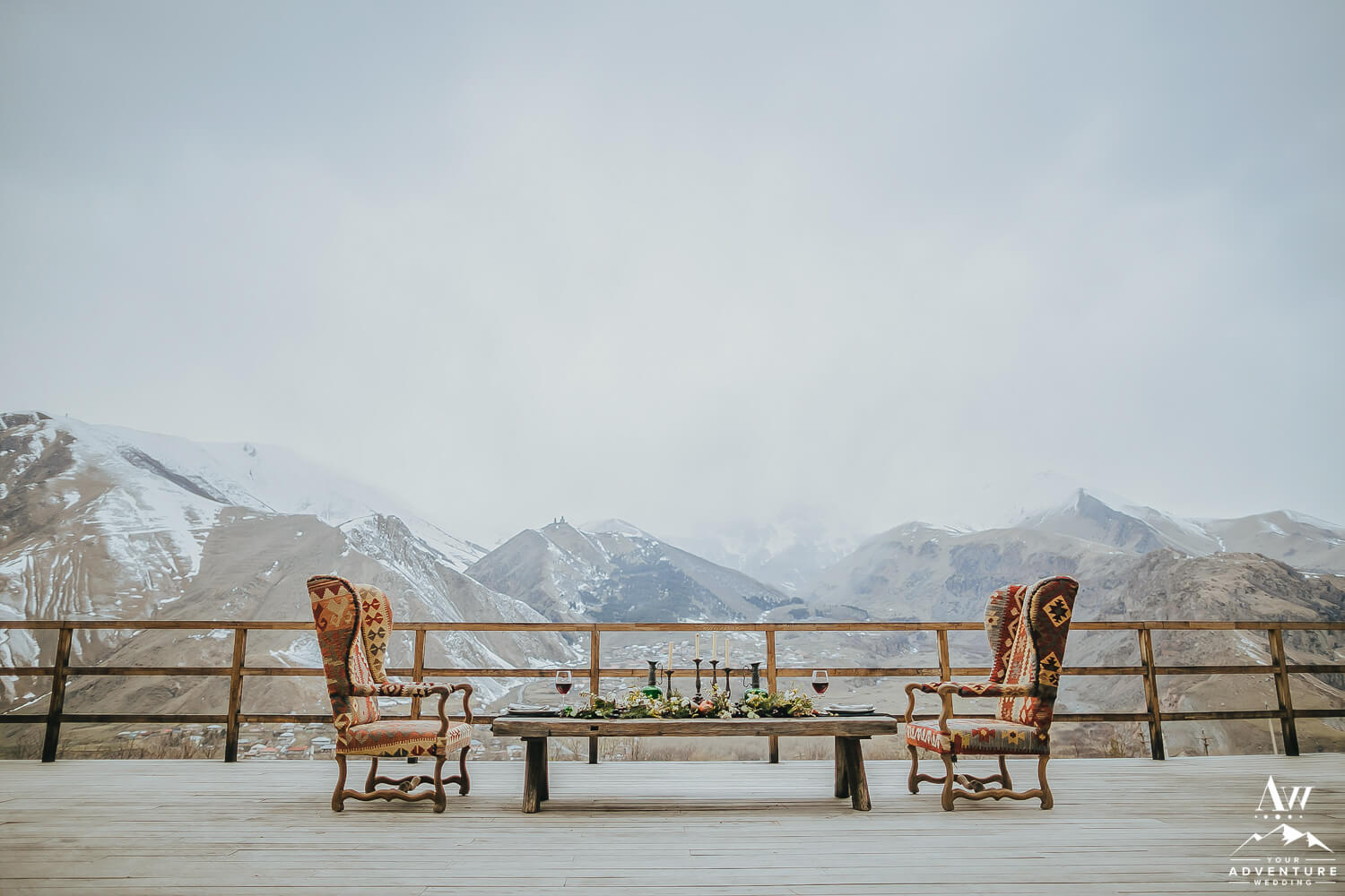 Canadian Wilderness Wedding Elopement Table
